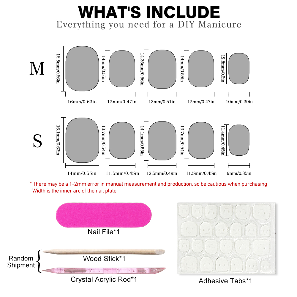 10pcs Short Summer Colorful Ge - Nail Art Press On ulasan dan harga