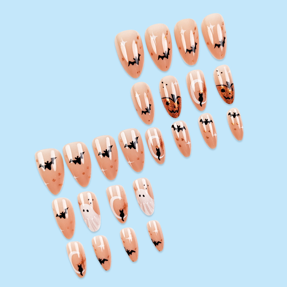 24pcs Simple Almond Press on N - Nail Art Press On ulasan dan harga